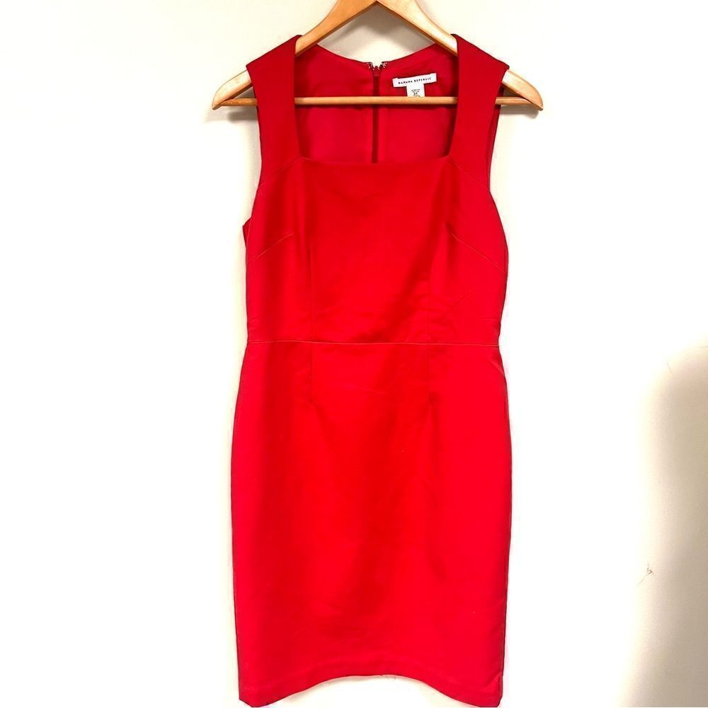Banana Republic Sloan fit red sheath dress. Size 8P